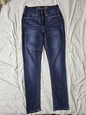 Seven7 Dark Blue Skinny Stretch Jeans